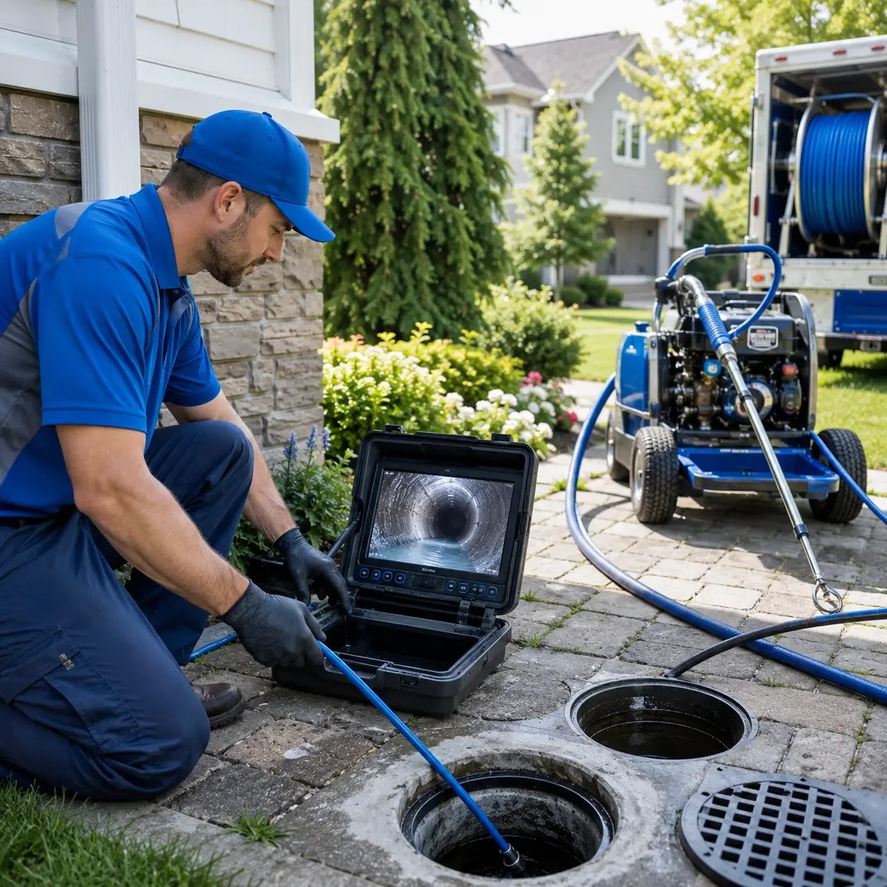 Outdoor drain cleaning professionals serving Elton, PA