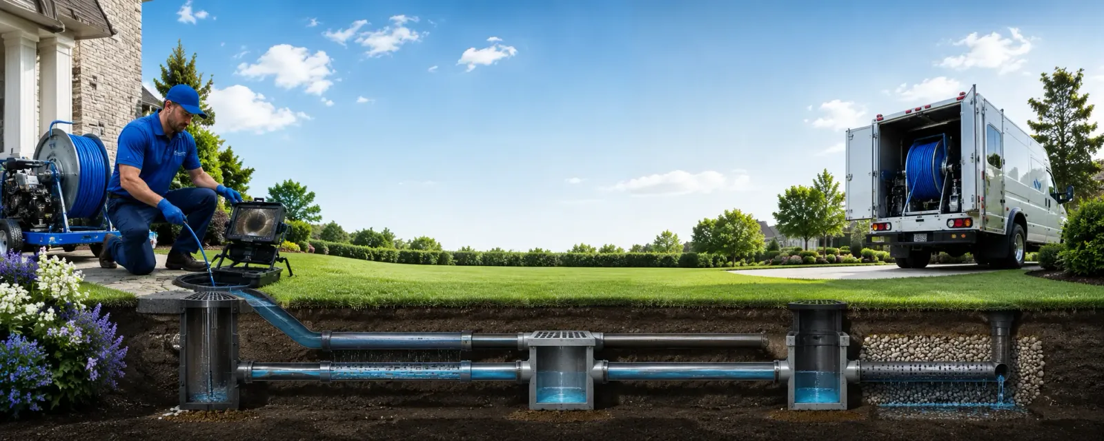 Outdoor drain cleaning information for Elton, PA